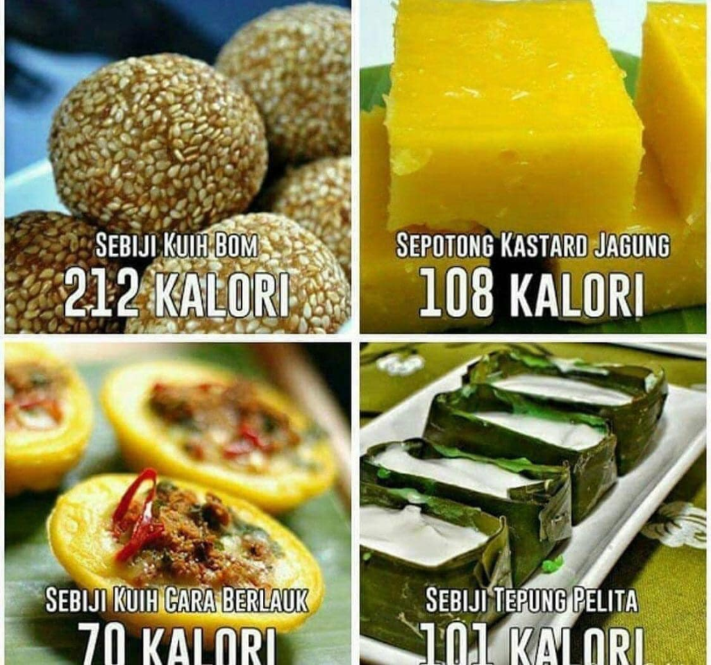 kalori kuih muih malaysia